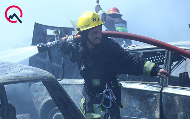 Bakıda cərimə meydançasında maşınlar yandı